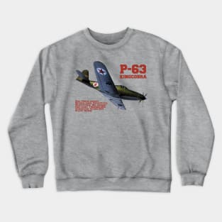 Bell P-63 Kingcobra | WW2 Plane Crewneck Sweatshirt